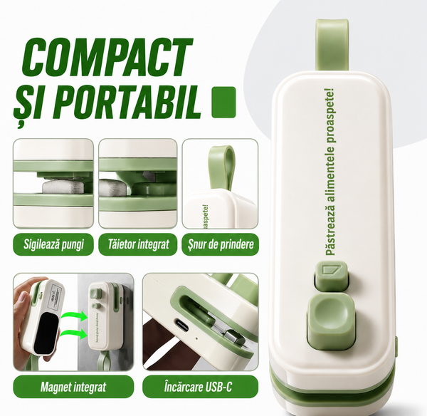 Sigilator Portabil pentru Pungi